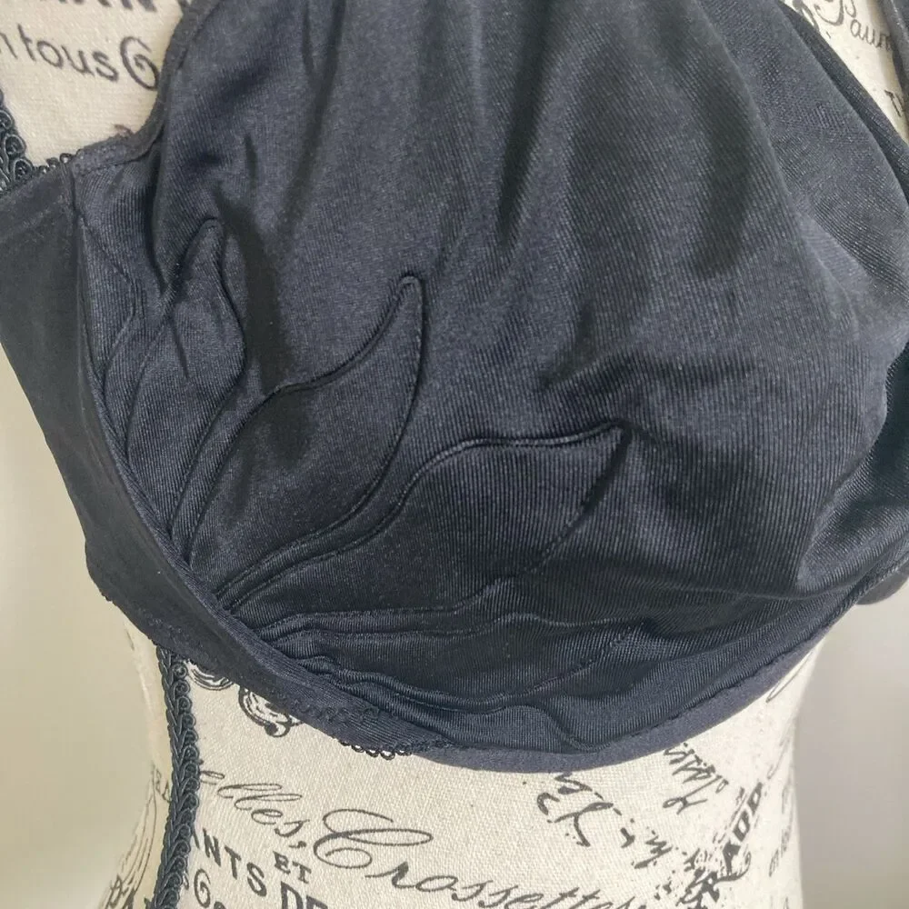 Bali Live It Up Full-Figure Seamless Underwire Bra 3353 Black Sz 40DD